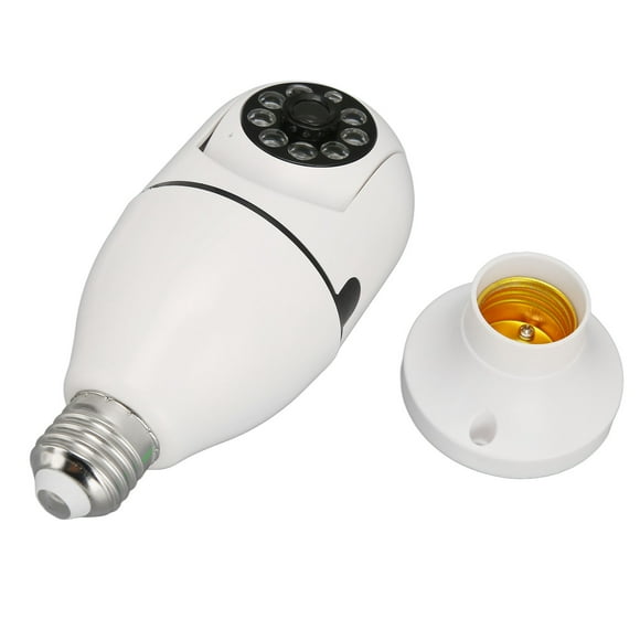 Light Bulb Security Camera, 1080P 360 Panoramic WiFi Light Bulb Camera, Indoor Outdoor Smart Home Surveillance Camera With Infrared Night Vision, Motion Detection & 2 Way Audio