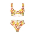 thumbnail image 4 of Rocae Snake for Bikini Set for Women Two Piece Sexy High Swimsuits Split Crossover Bikini, 4 of 9
