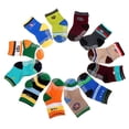 thumbnail image 4 of ShoppeWatch 12 Pairs Baby Toddler Socks with Grips Anti-Slip Non-Skid Bottoms For Kids Infant Babies Boys 2T and 3T Walkers BB45B, 4 of 8