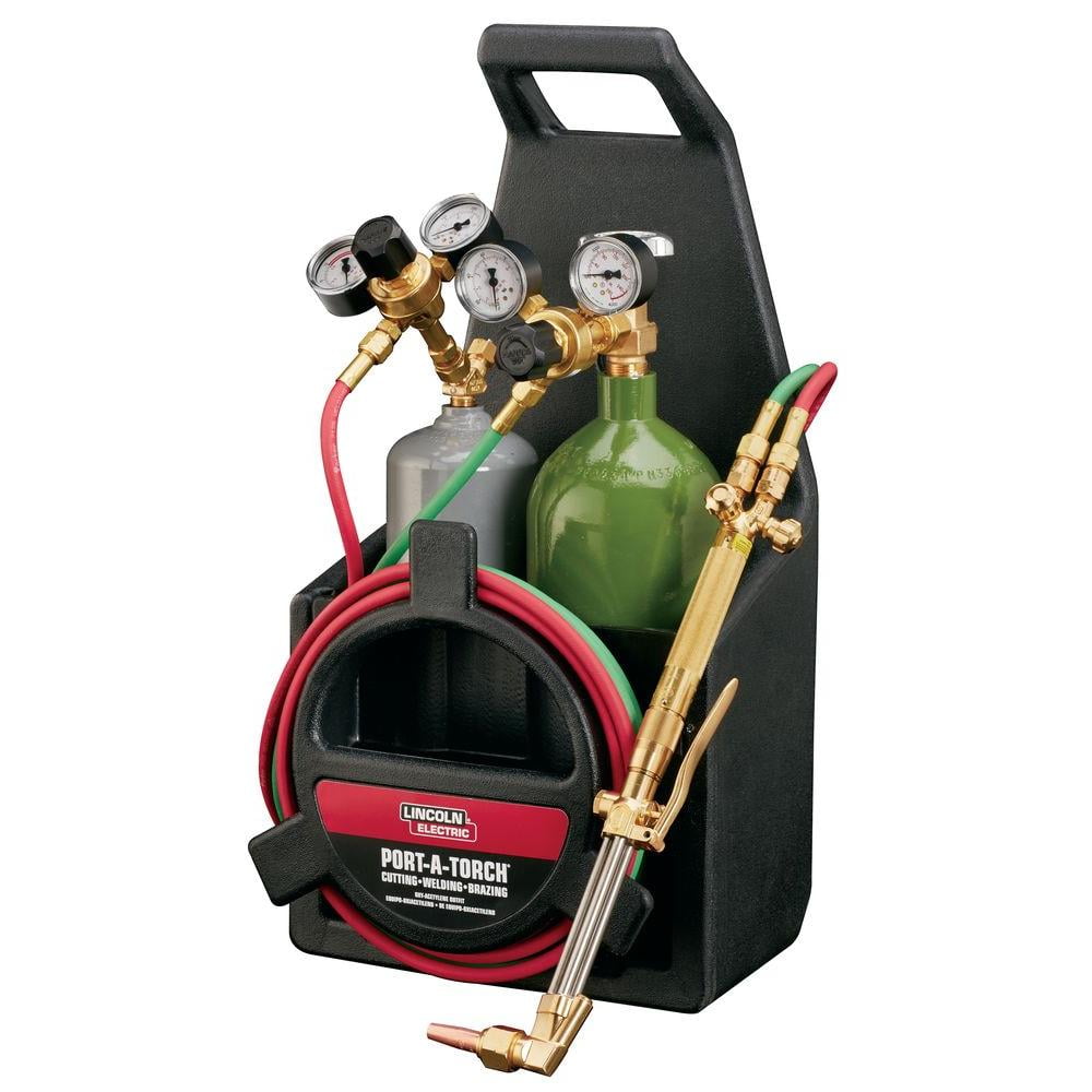 Lincoln Electric Port-A-Torch Kit with Oxygen and Acetylene Tanks and 3