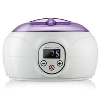 Saloniture Professional Wax Warmer Machine for Hair Removal with Digital Display for Home, Spa, or Salon - Purple Lid