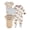 Pampered Pups, variant on Gerber 4Pc Set (1Pc Snp & 3Pk Onesies) Size Newbron/6-9 Months