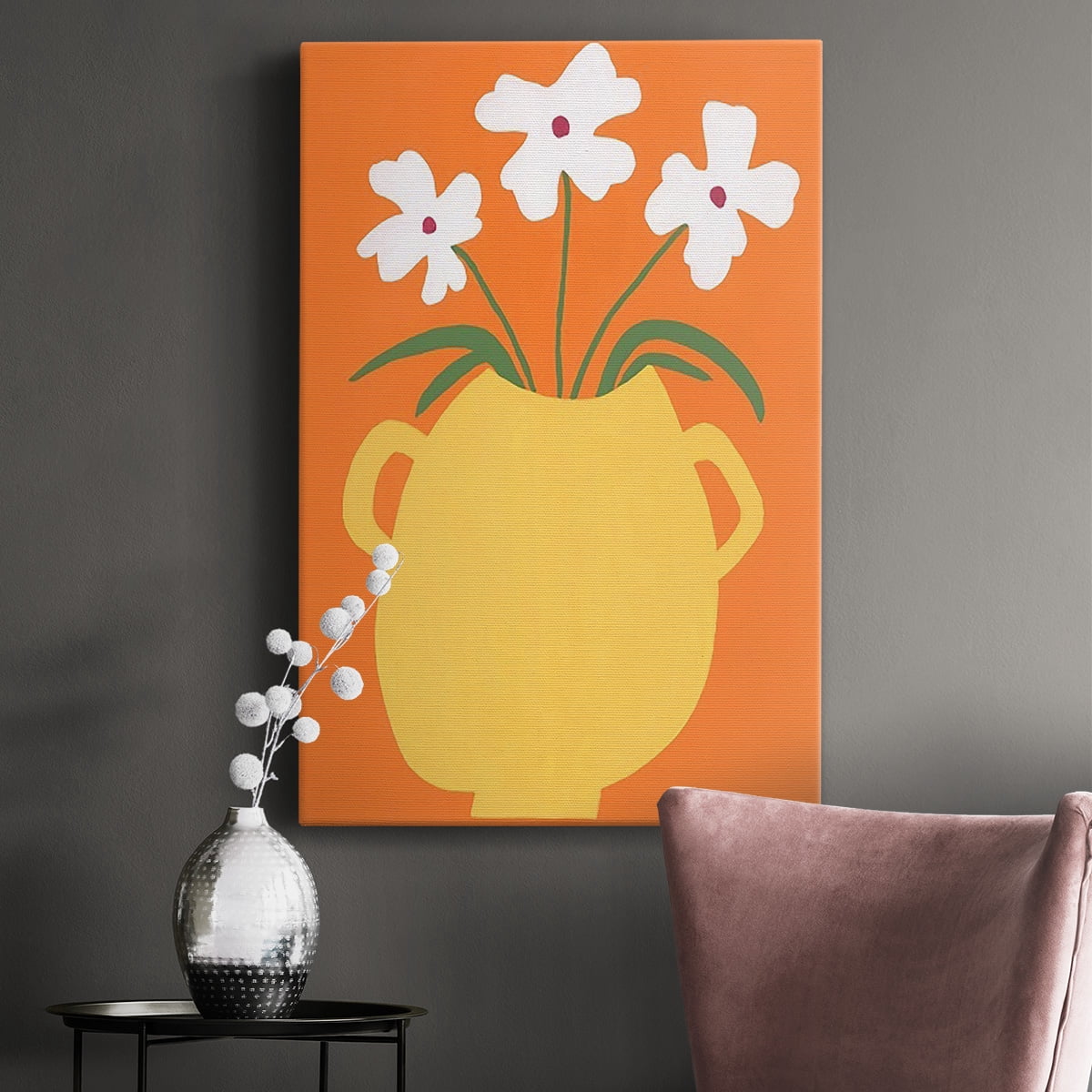 Modern Blooms II Premium Gallery Wrapped Canvas - Ready to Hang