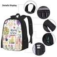 thumbnail image 3 of Pofeuu Spring Flowers Birds Print Backpack Travel Backpacks With Lunch Bag Pencil Bag Set 3 pcs Set Cartoon Backpack, 3 of 7