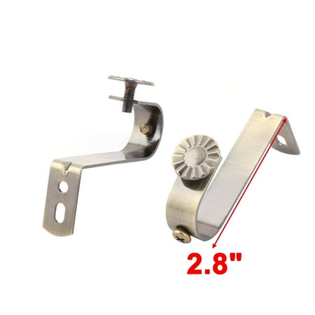 Household Metal Curtain Window Panel Rod Pole Bracket Holder