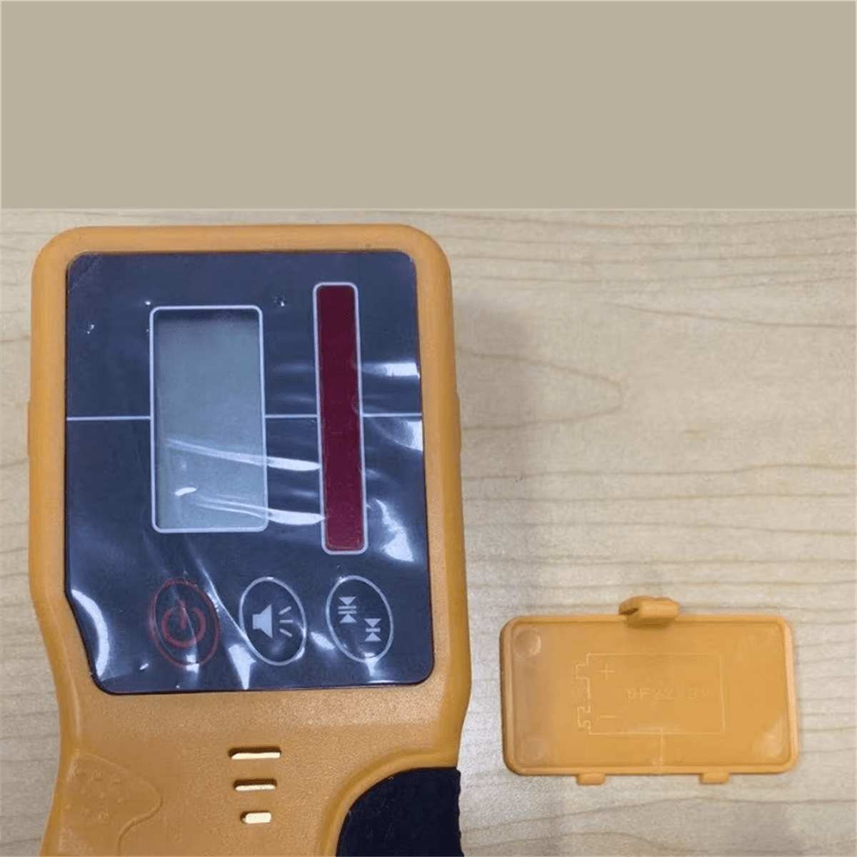 Receiver of Self-Leveling Rotary Laser Level Ourdoor RRotating Laser Level Detector with Heavy-Duty Clamp Green Light,1 * Laser Level,Yellow