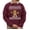 Maroon, variant on Christmas Sweatshirt, Gingerbread Lifter Christmas Sweatshirt, Funny Weightlifting Ugly Holiday Jumper, Festive Gym Lover Gift for Men & Women