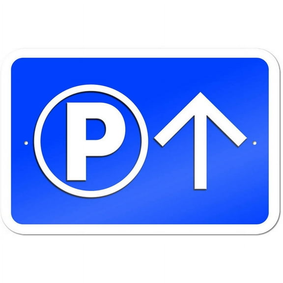 Parking Up Straight Forward Arrow Sign