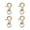 Golden, variant on 4pcs Zinc Alloy Lobster Claw Clasp Swivel Clips Snap Hooks - en