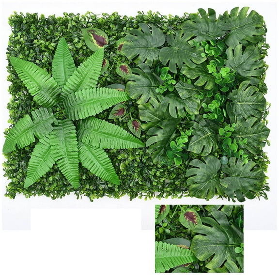 VOAVEKE Artificial Grass,Fake Grass,Green Plant Wall Simulation Plant Wall Decoration Living Room Interior Background Flower Wall Green Wall Hanging Plastic Fake LawnDoor Fence Fence Protection
