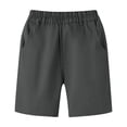 thumbnail image 3 of fatyb Kids Casual Shorts Boys Girls School Uniform Shorts with Pockets Elastic Waist Summer Pull on Shorts, 3 of 6