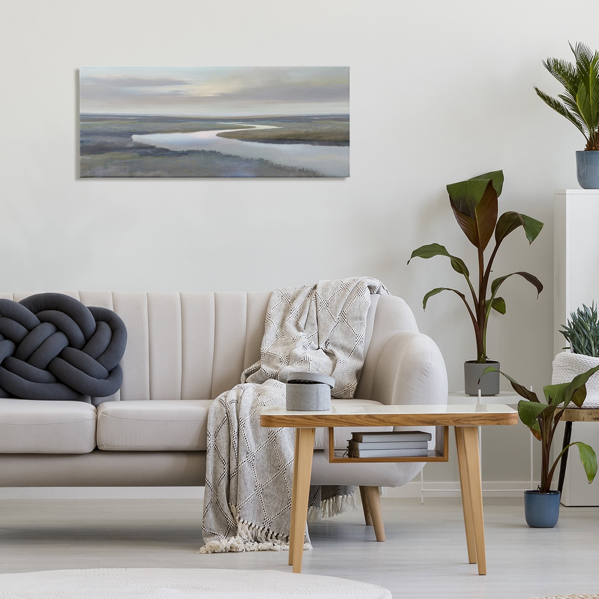 Stupell Industries Foggy Riverbend Atmosphere Canvas Wall Art, design by Christy McKee