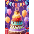 thumbnail image 4 of Colorful Balloon Birthday Party Decor Cake Banner Celebration Decoration for Kids Event Indoor Celebration, 4 of 8