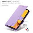 thumbnail image 3 of Designed for iPhone XR Wallet Case, with Card Slots Strong Magnetic Closure PU Leather Flip Fold Shockproof Kickstand Durable Purse Flip Case for iPhone XR - Purple, 3 of 7
