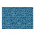 thumbnail image 1 of Bicycle Cutting Board, Antique Cartoon Style Bikes on Blue Background Retro Pattern with Wheels, Decorative Tempered Glass Cutting and Serving Board, Small Size, Blue Black and White, by Ambesonne, 1 of 1