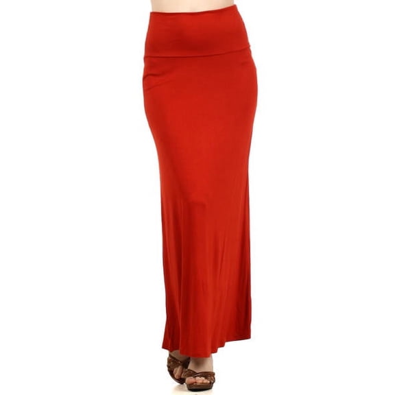 Women's solid maxi Skirt