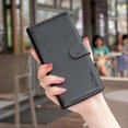 thumbnail image 6 of for iPhone 15 Wallet Case, with [RFID Blocking] Card Slots Strong Magnetic PU Leather Flip Fold Protective Adjustable Kickstand Phone Case for iPhone 15 - Black, 6 of 9