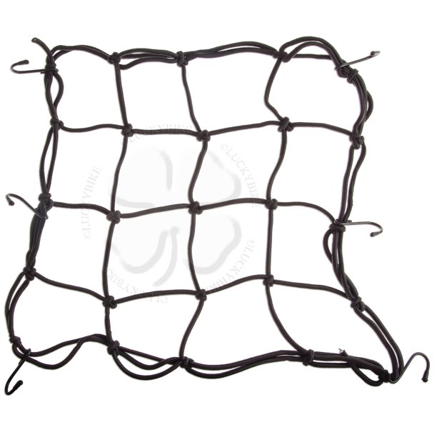 Black Bungee Cord Cargo Net Motorcycle Helmet Mesh Storage Tie Down