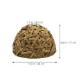 thumbnail image 2 of Zehuanyu  Round Cover Doorbell Hand-woven Lampshade Cozy Lighting Decor, 2 of 8