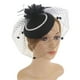 thumbnail image 4 of Fascinators Sombrero Hilo BLESIY Disfraz Flor Diadema Boda Banquete Cosplay Negro Sombrero Tocado, 4 of 6
