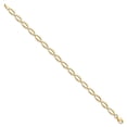 thumbnail image 3 of Auriga Fine Jewelry 14K Yellow Gold Diamond-cut Bracelet 7inch for Women, 3 of 5