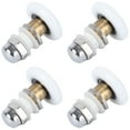 thumbnail image 1 of BRIGHTFUFU 4 Pcs Rouleaux de Porte de Douche Roues Argent Nylon pour Salle de Douche au Magasin, 1 of 8