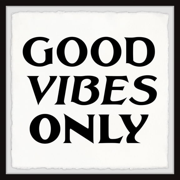 Marmont Hill Good Vibes Only XV Framed Painting Print