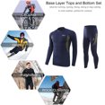 thumbnail image 5 of Conjunto de ropa interior térmica para hombre, capa base larga deportiva con forro polar de invierno de secado rápido, 5 of 5