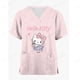 thumbnail image 4 of Ropa de enfermería para mujer, talla 5XL, camiseta de enfermería con estampado de Hello Kitty, camisetas informales de manga corta con cuello en V y bolsillo, uniforme de enfermería para mujer, 4 of 4