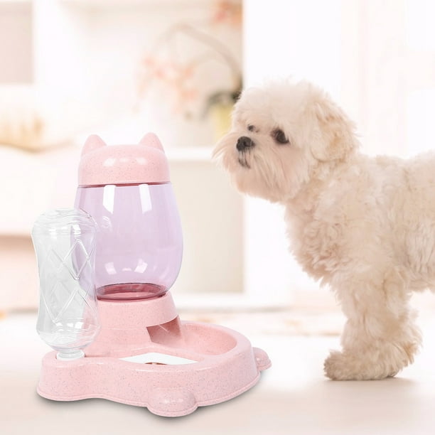 2 en 1 PP Pet Large Compacity Auto Food Feeder Suministro de fuente de agua para perros y gatos