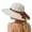2-White, variant on Beach Sun Hats for Women Wide Brim Straw Hat Outdoor Breathable Bow for The Seaside Foldable Roll up Cap