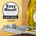 thumbnail image 2 of LYNK PROFESSIONAL Elite 10-1/4" Wide Pull Out Spice Rack Organizer for Cabinet, Slide Out Shelf, Chrome, 2 of 9