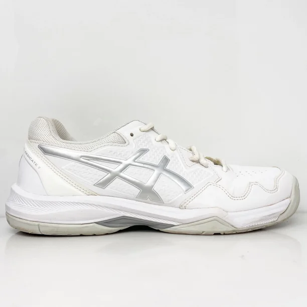 Asics Womens Gel Dedicate 7 1042A167 White Running Shoes Sneakers Size 10.5