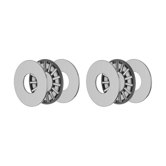 ABOURT Thrust Needle Roller Bearings （AXK0619） with Washers 2 Pack （6×19×4mm）
