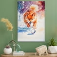 thumbnail image 2 of Finnish Spitz Dog Stretched Canvas Size 8x12 – Ice Hockey Theme Dog Art for Wall, Finnish Spitz Dog Playing Ice Hockey Wall Art, Dog Lover Canvas Decor, 2 of 5