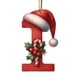 thumbnail image 2 of Uuiauoio Alphabet Letters Christmas Ornament,Christmas Letters Ornaments A to Z Ornament Letters Decorative Hanging Xmas Alphabet Letters for Christmas Tree(I), 2 of 6