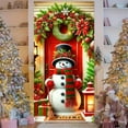 thumbnail image 2 of JoyMoreHome Christmas Door Cover, Easy Installation, 35.4x71 Inch Christmas Theme Printed Scene Decor, for Christmas Party, Home Background Ornament, 2 of 8
