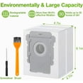 thumbnail image 4 of Vacuum Bags, Effective Dust Filtration, Compatible with iRobot Roomba i & s & j Series, Replacement for i3+, i4+, i6+, i7, i7+(7550) j7, j7+i8+, s9+ Automatic Dirt Disposal Bags, 4 of 7