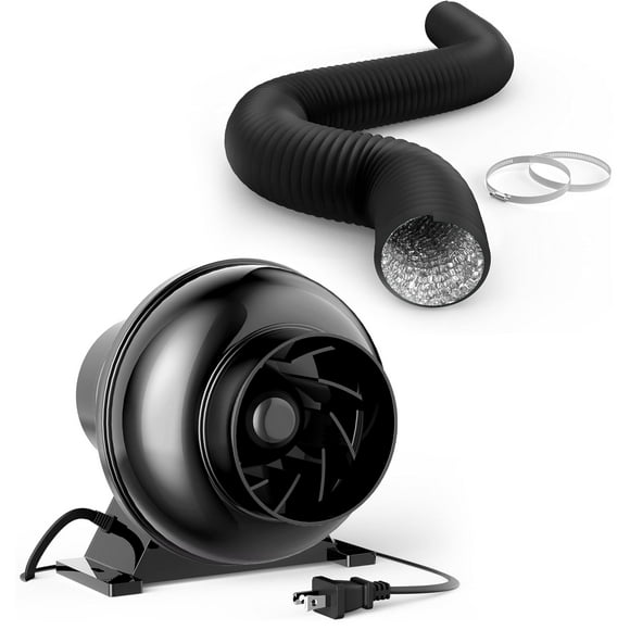 Kit de sistema de equipo de ventilación iPower 4 pulgadas 195 CFM