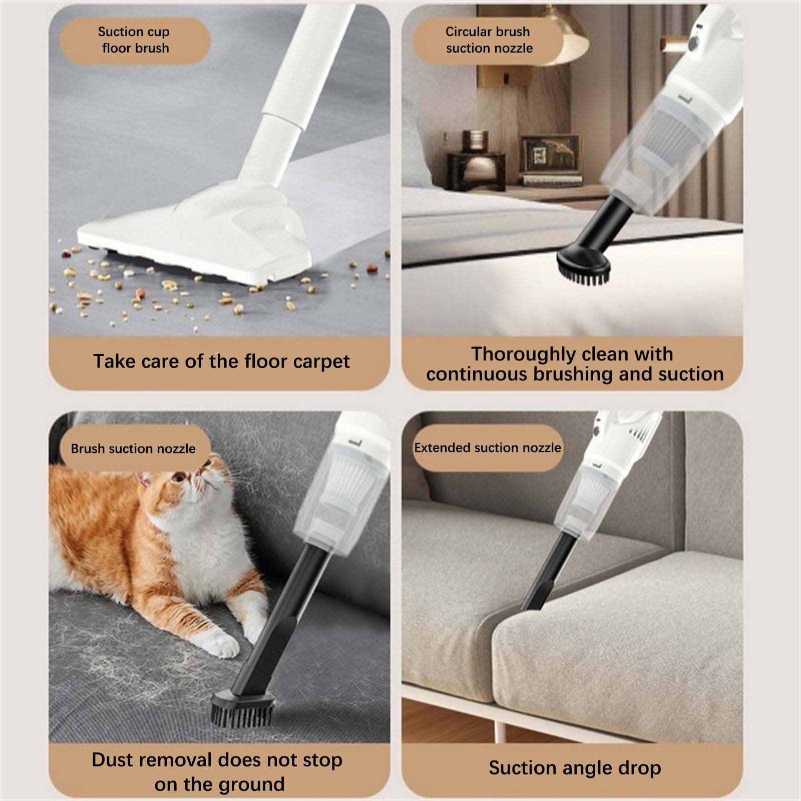 YZEGDCH Floor Care ,Vacuum Cleaner for Home Hand Strong Suction and High Power Dog Hair Portable Multifunctional Vacuum Cleaner for Household Car and High Suction and High-power Three In One