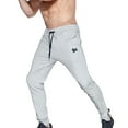 thumbnail image 2 of BROKIG Mens Slim Fit Pants Zip Gym Joggers Sports Athletic Trousers Workout Sweatpants Casual Track Pants with Pockets (XX-Large, Light Grey), 2 of 7