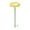yellow, variant on oshhni Bird Bath Decor Flower Shape Drinker Plate Feeding Bowl for Yard Garden Home red