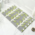 thumbnail image 4 of CUITING Sol Absorbant Antidérapant Motif Feuille pour Salle de Bain et Entrée – Polyester Doux avec Dos en Caoutchouc / Design Moderne Multi-Usage pour Chambre, Garderie et Jardin, 4 of 6