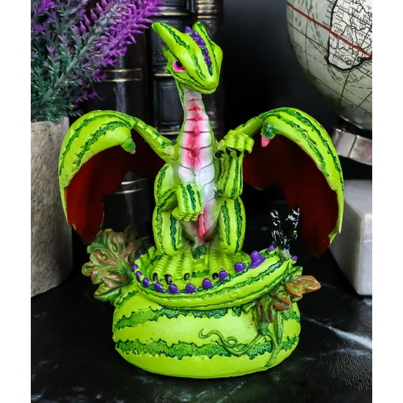 Colorful Garden Tropical Watermelon Green Thumb Dragon Statue Stanley Morrison