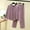 Purple, variant on SwiftWear Cozy Women's Winter V-Neck Loose Pajama Set Soft Sleepwear & Loungewear with Stretchy Fit, for Home Lounging