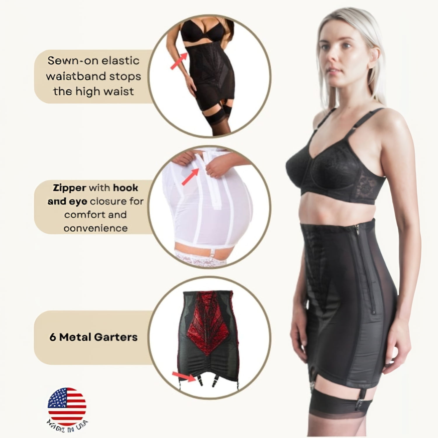 Rago 1294 | Open Bottom Girdle Extra Firm Shaping | Sizes M–8X