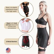 Rago 1294 | Open Bottom Girdle Extra Firm Shaping | Sizes M–8X | Zipper + Hook Closure | Classic Vintage Control | USA MADE