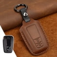 thumbnail image 1 of BUYISI Leather Remote Car Key Fob Case Cover For Toyota For Corolla For Camry For Rav4 2 Buttons Brown, 1 of 9