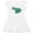 AA-White, variant on Inktastic Cute Sleepy Alligator Green Alligator Design Girls Toddler Dress