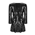 thumbnail image 6 of Busydd Womens Dresses Long Sleeve Saprkly Sequin Dress Homecoming V Neck Bodycon Mini Dress Party Prom Cocktail Glitter Dress, 6 of 6